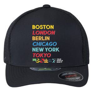 World Marathon Majors Sportiqe Flexfit Unipanel Trucker Cap