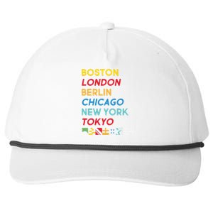 World Marathon Majors Sportiqe Snapback Five-Panel Rope Hat