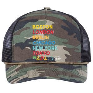 World Marathon Majors Sportiqe Retro Rope Trucker Hat Cap