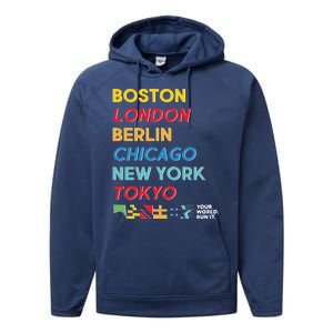 World Marathon Majors Sportiqe Performance Fleece Hoodie