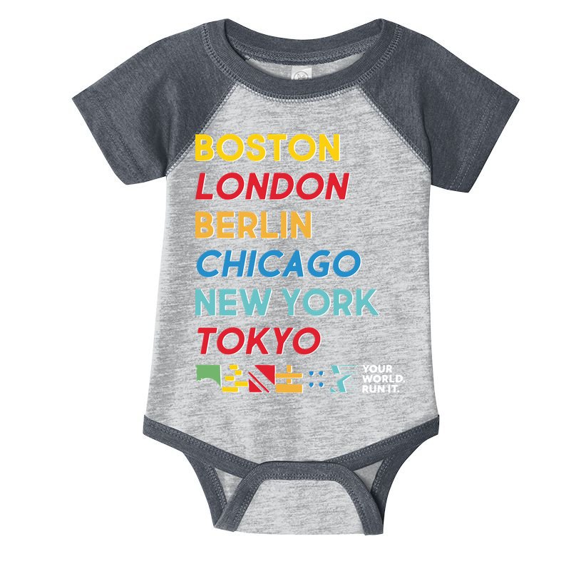 World Marathon Majors Sportiqe Infant Baby Jersey Bodysuit