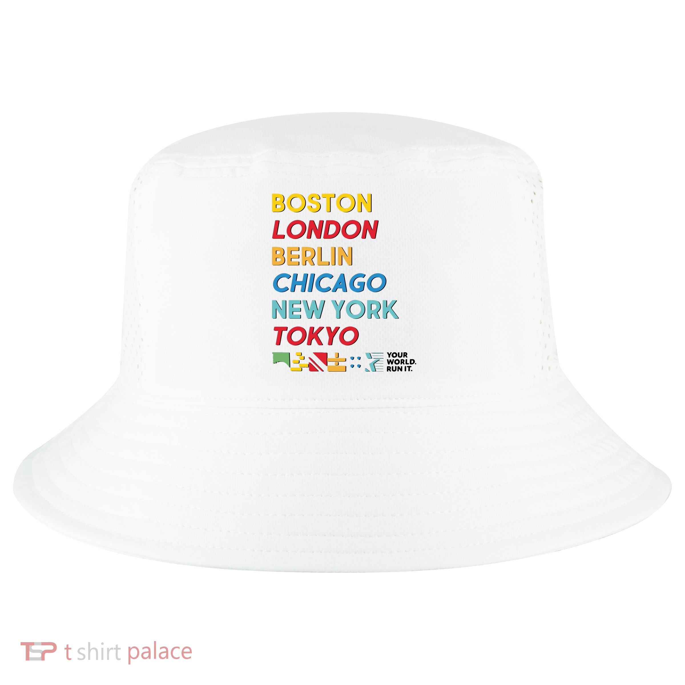 World Marathon Majors Sportiqe Cool Comfort Performance Bucket Hat