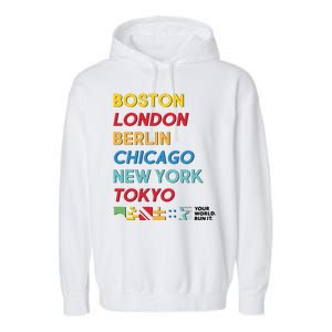 World Marathon Majors Sportiqe Garment-Dyed Fleece Hoodie