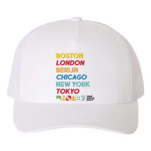 World Marathon Majors Sportiqe Yupoong Adult 5-Panel Trucker Hat