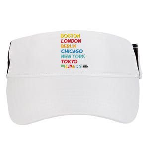 World Marathon Majors Sportiqe Adult Drive Performance Visor