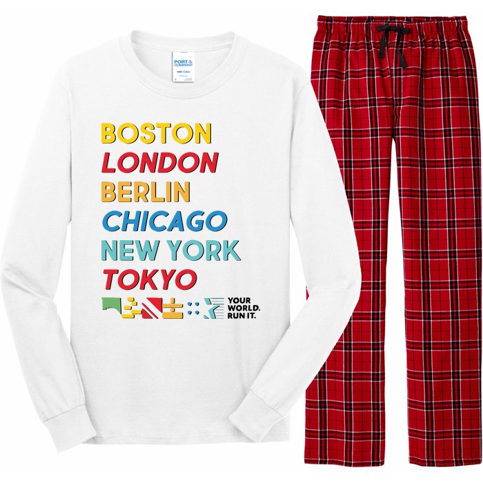 World Marathon Majors Sportiqe Long Sleeve Pajama Set