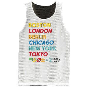 World Marathon Majors Sportiqe Mesh Reversible Basketball Jersey Tank