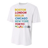 World Marathon Majors Sportiqe Performance Sprint T-Shirt