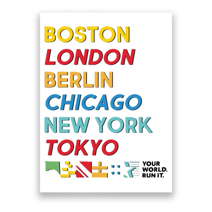 World Marathon Majors Sportiqe Poster