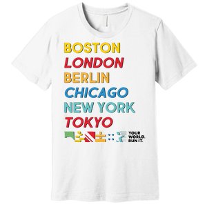 World Marathon Majors Sportiqe Premium T-Shirt