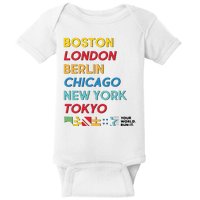 World Marathon Majors Sportiqe Baby Bodysuit