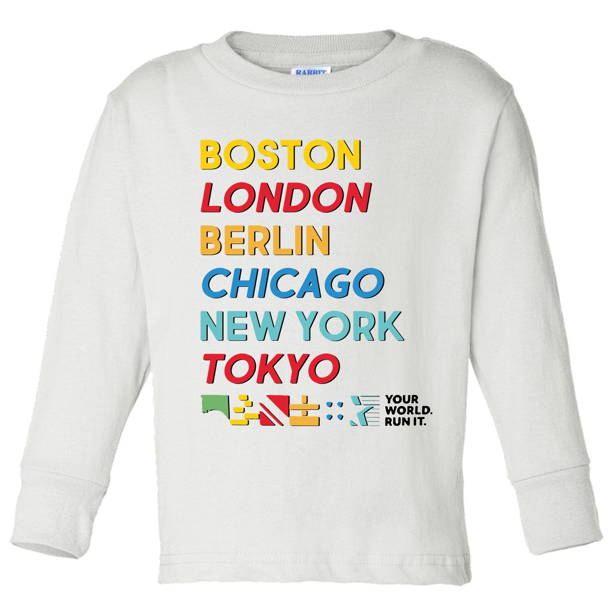 World Marathon Majors Sportiqe Toddler Long Sleeve Shirt