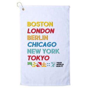 World Marathon Majors Sportiqe Platinum Collection Golf Towel