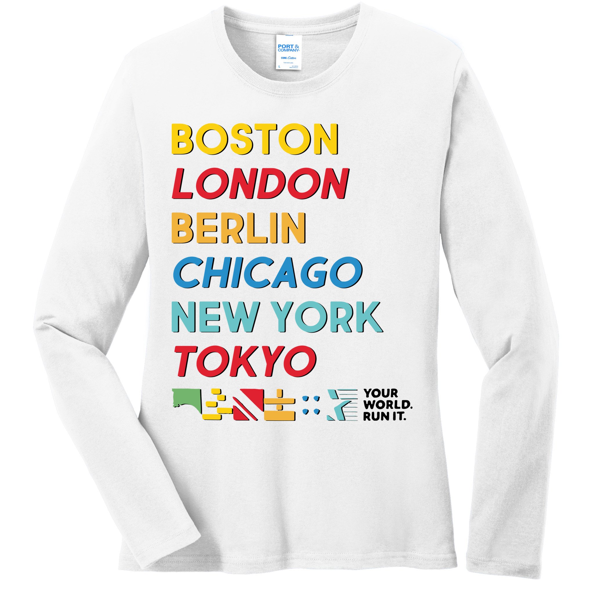 World Marathon Majors Sportiqe Ladies Long Sleeve Shirt