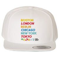 World Marathon Majors Sportiqe Wool Snapback Cap