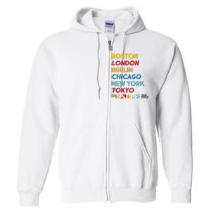 World Marathon Majors Sportiqe Full Zip Hoodie