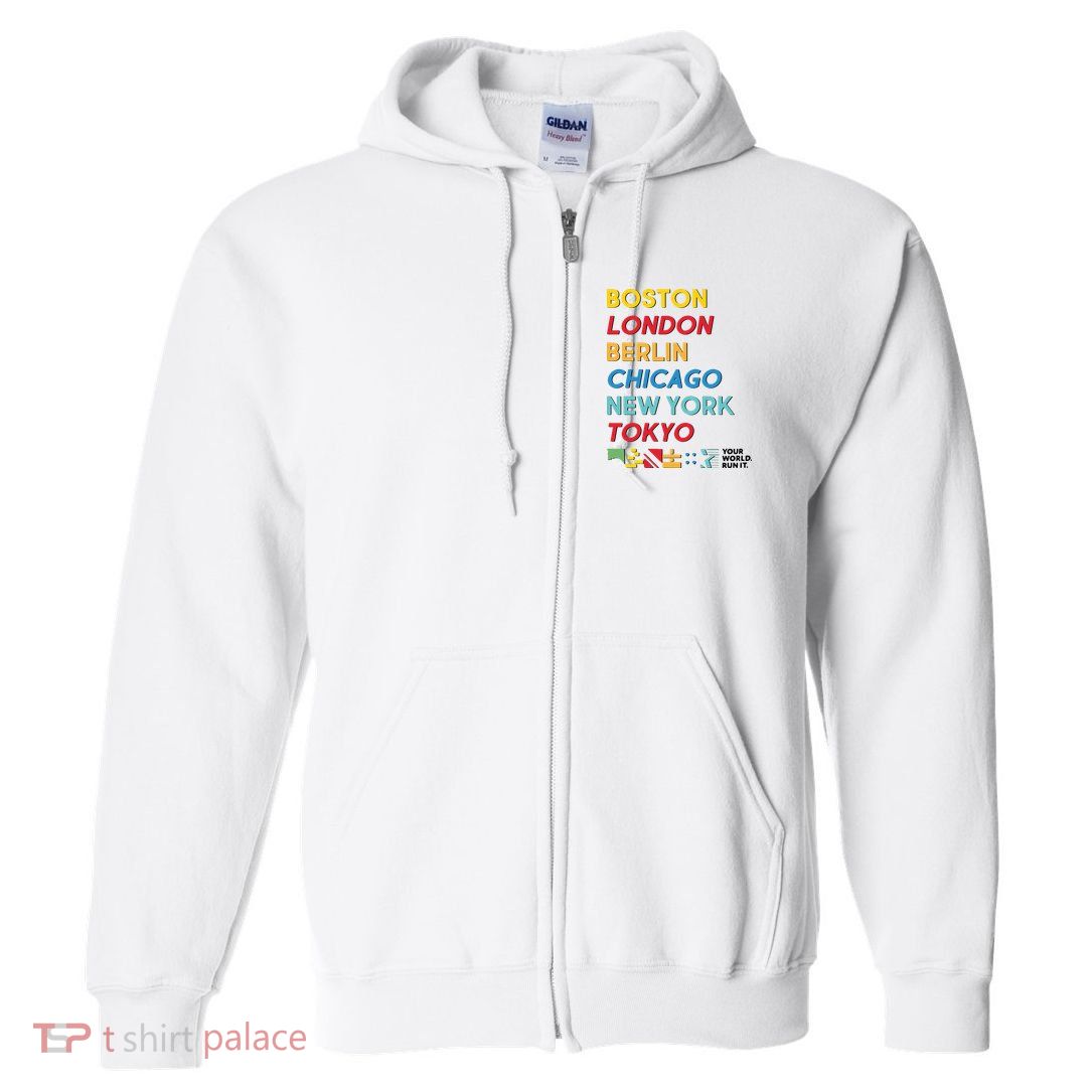World Marathon Majors Sportiqe Full Zip Hoodie