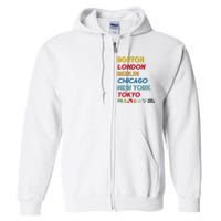 World Marathon Majors Sportiqe Full Zip Hoodie