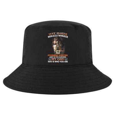 Way Maker Miracle Worker Promise Keeper Light Jesus Lion Cool Comfort Performance Bucket Hat