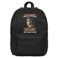 Way Maker Miracle Worker Promise Keeper Light Jesus Lion 16 in Basic Backpack