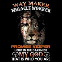 Way Maker Miracle Worker Promise Keeper Light Jesus Lion 16 in Basic Backpack