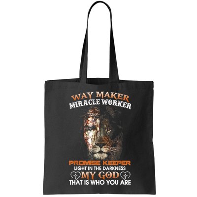 Way Maker Miracle Worker Promise Keeper Light Jesus Lion Bag