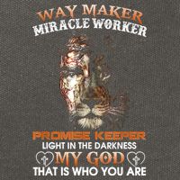 Way Maker Miracle Worker Promise Keeper Light Jesus Lion Cotton Canvas Backpack
