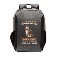 Way Maker Miracle Worker Promise Keeper Light Jesus Lion Vector Backpack