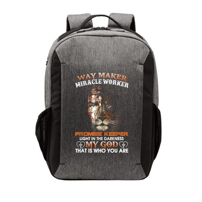 Way Maker Miracle Worker Promise Keeper Light Jesus Lion Vector Backpack