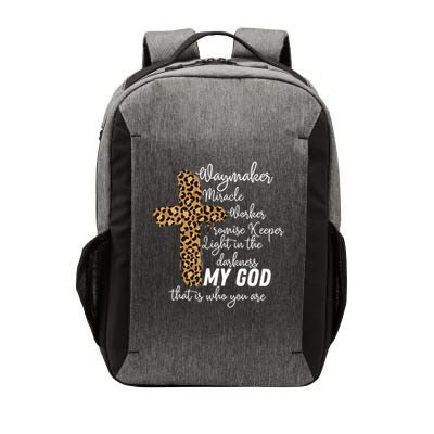 Way Maker Miracle Worker Promise Keeper Light Christian Vector Backpack