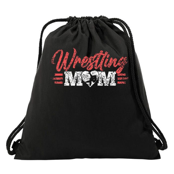 Wrestling Mom Martial Arts Wrestler Wrestle Hobby Mother Drawstring Bag