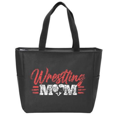 Wrestling Mom Martial Arts Wrestler Wrestle Hobby Mother Zip Tote Bag