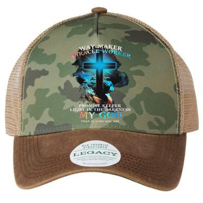 Way Maker Miracle Worker Jesus Lion Legacy Tie Dye Trucker Hat