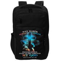 Way Maker Miracle Worker Jesus Lion Impact Tech Backpack