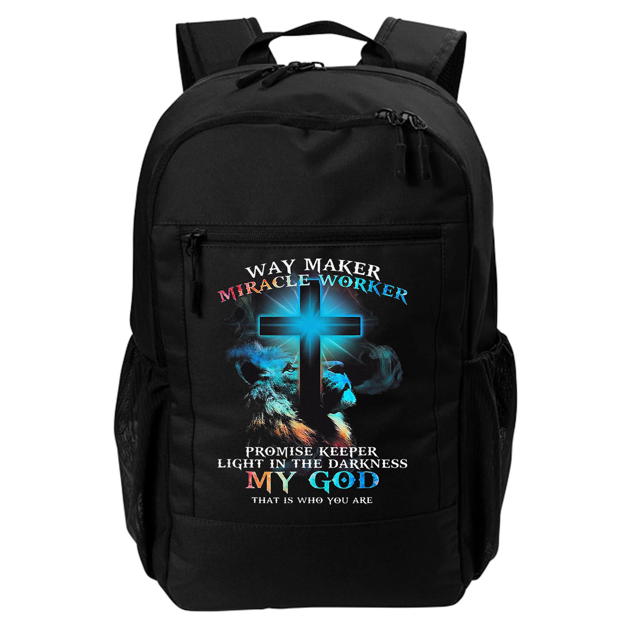 Way Maker Miracle Worker Jesus Lion Backpack
