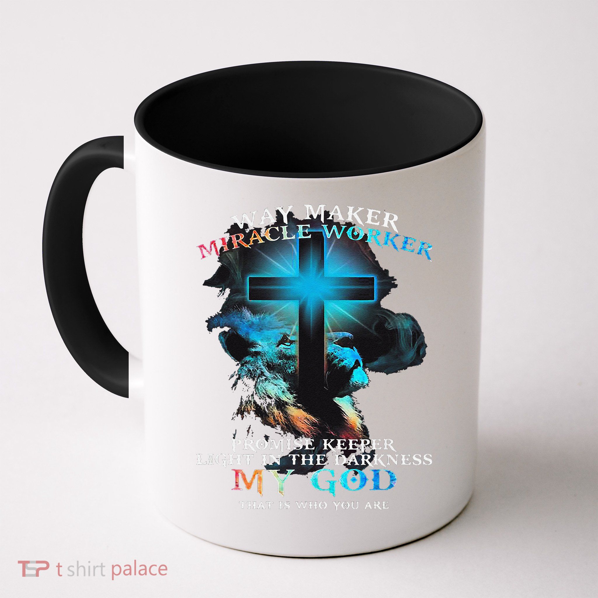 Way Maker Miracle Worker Jesus Lion Mug