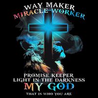 Way Maker Miracle Worker Jesus Lion Flatbill Hat