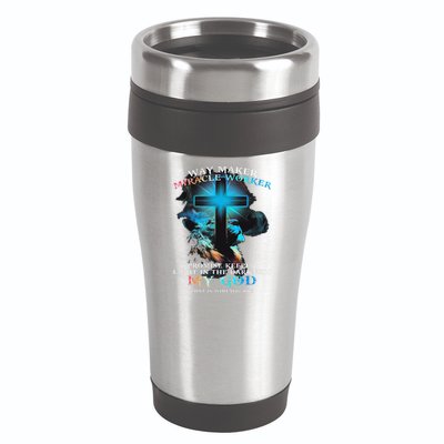 Way Maker Miracle Worker Jesus Lion 16oz Travel Tumbler
