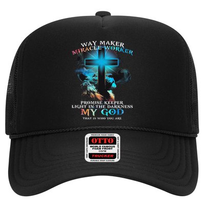 Way Maker Miracle Worker Jesus Lion Trucker Hat