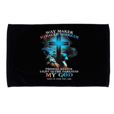 Way Maker Miracle Worker Jesus Lion Microfiber Hand Towel