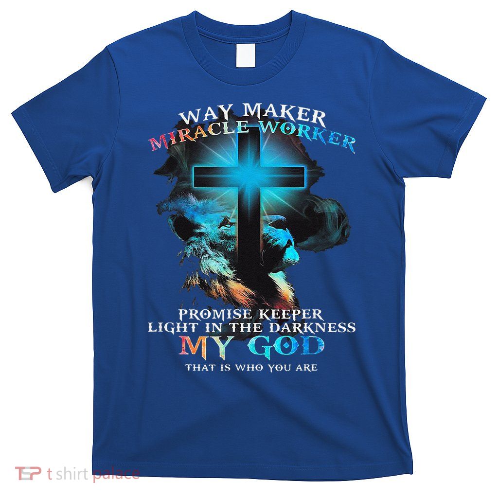Way Maker Miracle Worker Jesus Lion T-Shirt