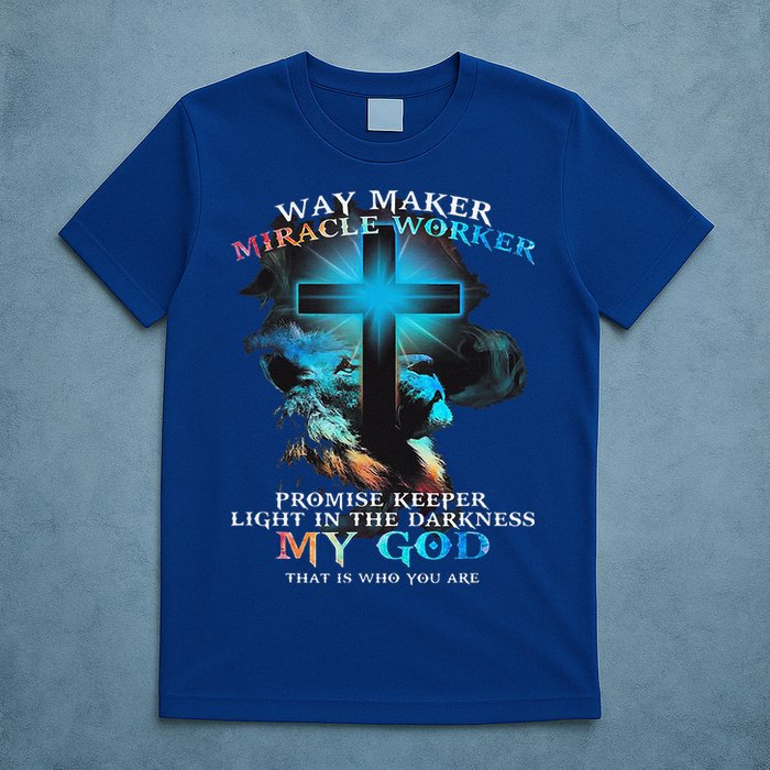 Way Maker Miracle Worker Jesus Lion T-Shirt