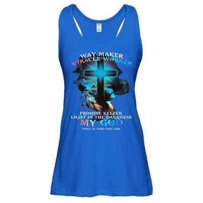 Way Maker Miracle Worker Jesus Lion Ladies Essential Flowy Tank