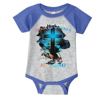 Way Maker Miracle Worker Jesus Lion Infant Baby Jersey Bodysuit