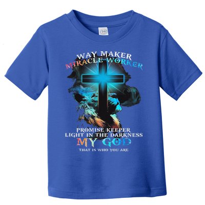 Way Maker Miracle Worker Jesus Lion Toddler T-Shirt