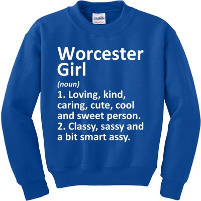 Worcester Ma Massachusetts Funny City Home Roots Gift Cute Gift Kids Sweatshirt