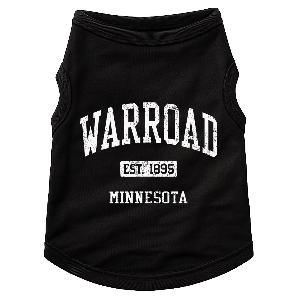 Warroad Minnesota Mn Js04 Vintage Athletic Sports Doggie Tank