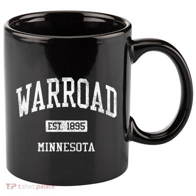 Warroad Minnesota Mn Js04 Vintage Athletic Sports 11oz C Handle Ceramic Mug