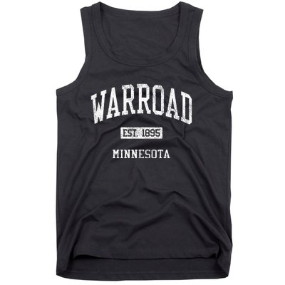 Warroad Minnesota Mn Js04 Vintage Athletic Sports Tank Top