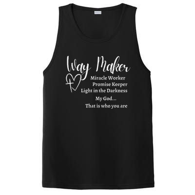 Way Maker Miracle Worker Promise Keeper Christian Jesus PosiCharge Competitor Tank